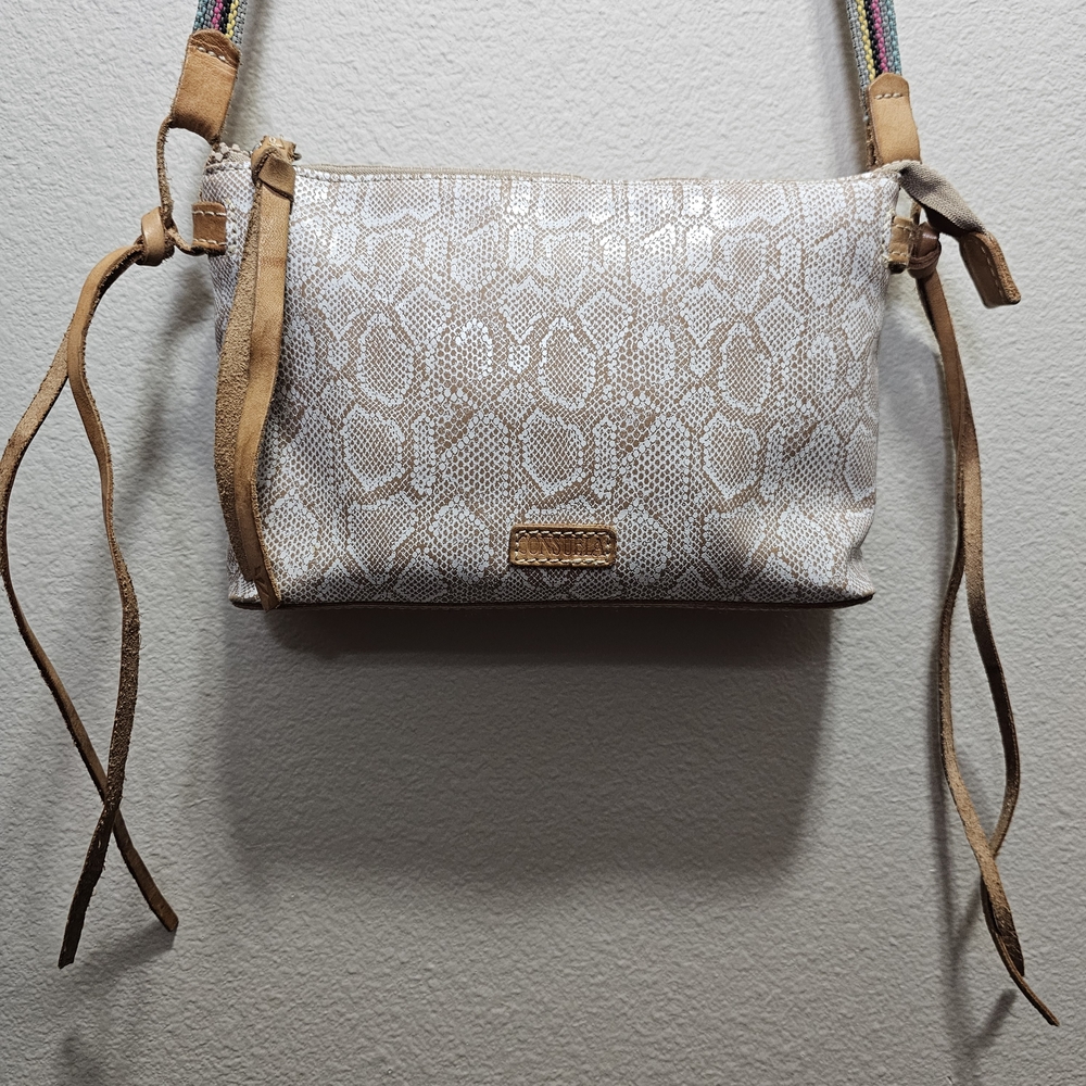 Consuela Clay Midtown Snake Print Crossbody Bag